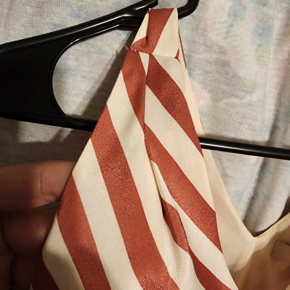 Ann Taylor Loft Mauve and Cream Sleeveless Dress Size XS - Picture 5 of 7